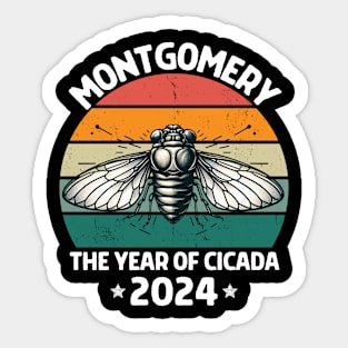 cicada 2024 invasion montgomery Sticker